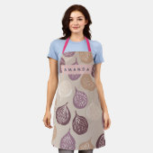 Personalized Fig Fruit Art in Warm Neutral Schort (Gedragen)