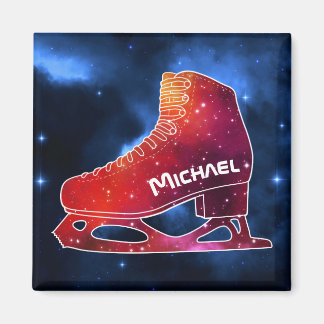 Personalized Figure Skating Space Boot Magneet