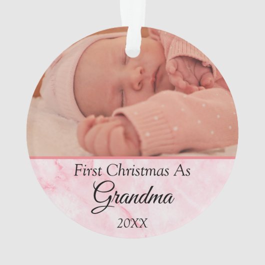 Personalized First Christmas as Grandma Photo 2022 (dos)
