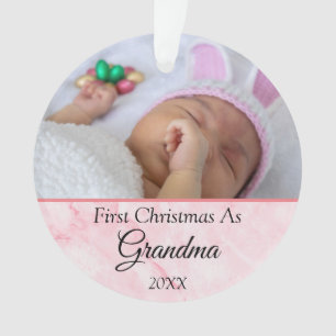 Personalized First Christmas as Grandma Photo 2022