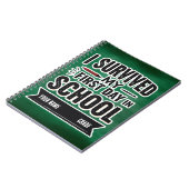 Personalized First Day of School Art Notitieboek (Linkerzijde)