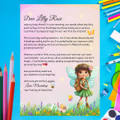 Personalized First Day of School Fairy Letter  Kaart