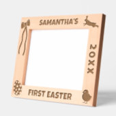 Personalized First Easter-Bunny, Eggs, Chick, Bow Gegraveerde Lijstjes (Links)