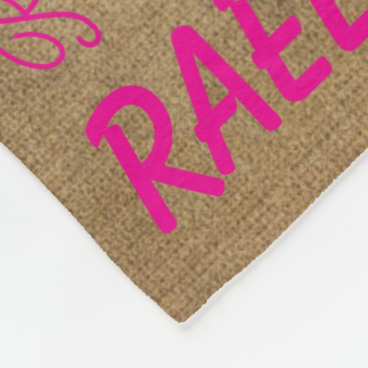 Personalized Fleece Blanket Add Your Name  (Hoek)