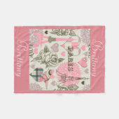 Personalized Fleece Blanket/Paris Deken (Voorkant (Horizontaal))