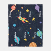 “Personalized Fleece Blanket with Name” Deken (Voorkant)