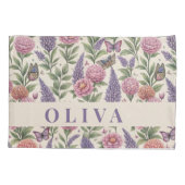 Personalized Floral and Botanical Pillow Case Kussensloop (Achterkant)