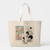 "Personalized Floral Canvas Tote – Eco-Friendly &  (Achterkant)