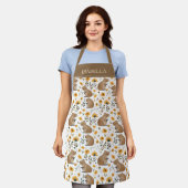 Personalized Floral Capybara Schort (Gedragen)