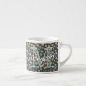 Personalized Floral Coffee Mini Mug Espresso Kop (Rechts)