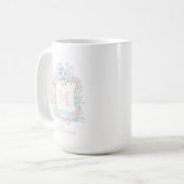 Personalized Floral Crest Mug (Devant gauche)