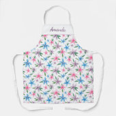 Personalized Floral custom All-Over Print Apron Schort (Voorkant)