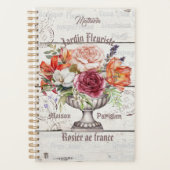 Personalized floral Decorative rustic wood French (Devant)