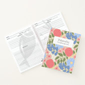 Personalized Floral Favorite Recipe Notebook Notitieboek (Binnen)