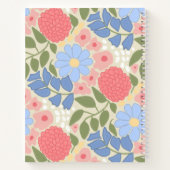 Personalized Floral Favorite Recipe Notebook Notitieboek (Achterkant)