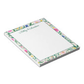 Personalized Floral Garden Notitieblok (Schuin)