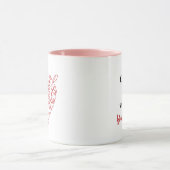 Personalized Floral Heart Valentine's Coffee Mug (Centre)