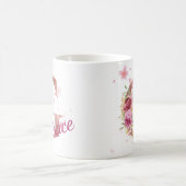 Personalized Floral Initial Mug – Letter G Koffiemok (Center)