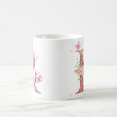 Personalized Floral Initial Mug – Letter R (Centre)