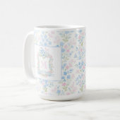 Personalized Floral Monogram Mug (Devant gauche)