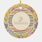 Personalized Floral Ornament - Let Joy Bloom (Achterkant)