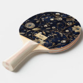 Personalized Floral Ping Pong Paddle Tafeltennisbatje (Voorkant Gekanteld)