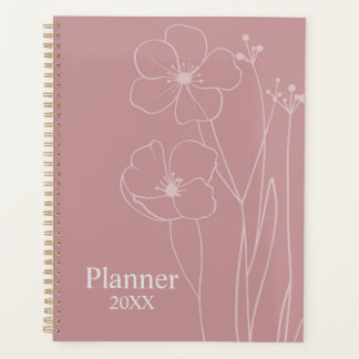 Personalized Floral Planner 