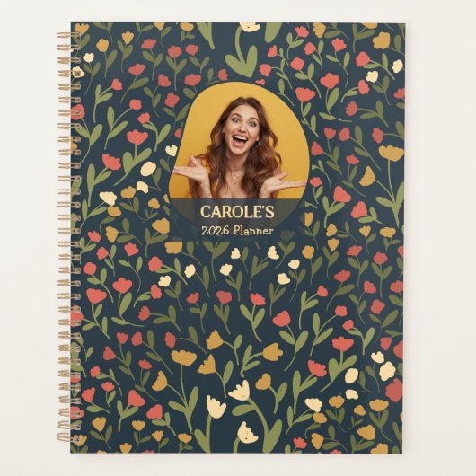 Personalized Floral Planner – Weekly & Monthly (Devant)