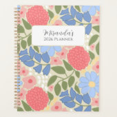 Personalized Floral Planner with Hard Cover (Devant)