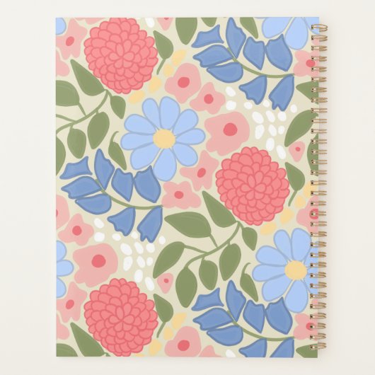 Personalized Floral Planner with Hard Cover (Dos)