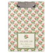 Personalized Floral Teacher Clipboard Klembord (Voorkant)