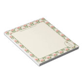 Personalized Floral Teacher Notepad • Custom Name  Notitieblok (Schuin)