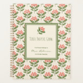 Personalized Floral Teacher Planner (Devant)