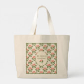 Personalized Floral Teacher Tote Bag • Custom Name (Achterkant)