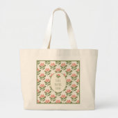 Personalized Floral Teacher Tote Bag • Custom Name (Voorkant)