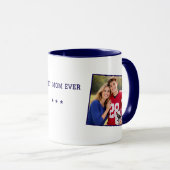 Personalized Football Mom Mug with Photo (Devant droit)