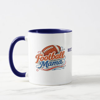 Personalized Football Mom Mug with Photo Mok