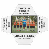 Personalized Football Team Coach with Photo Text Voetbal (Enkel)