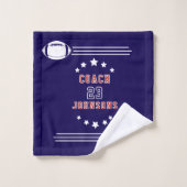 personalized football towel! bad handdoek (Wasdoekje)