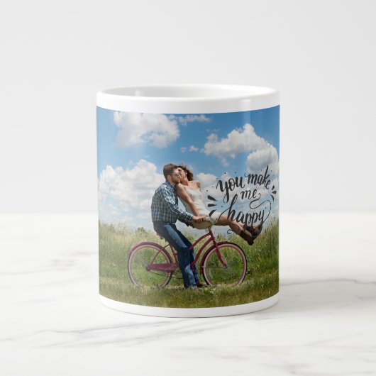 Personalized Foto Extra Grote Beker (Voorkant)