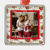 Personalized Foto Metalen Ornament (Voorkant)