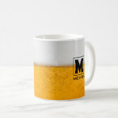 Personalized Frosted Beer Mug with Custom Name (Devant droit)