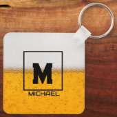 Personalized Frosted Beer Mug with Custom Name Sleutelhanger (Achterkant)