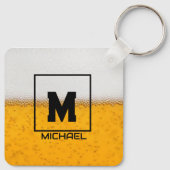 Personalized Frosted Beer Mug with Custom Name Sleutelhanger (Achterkant)