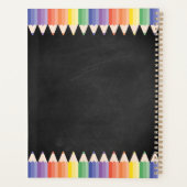 Personalized Fun Colorful Teacher Classroom Planner (Achterkant)