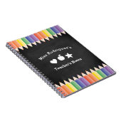 Personalized Fun Colorful Teacher Notes Notitieboek (Rechterzijde)