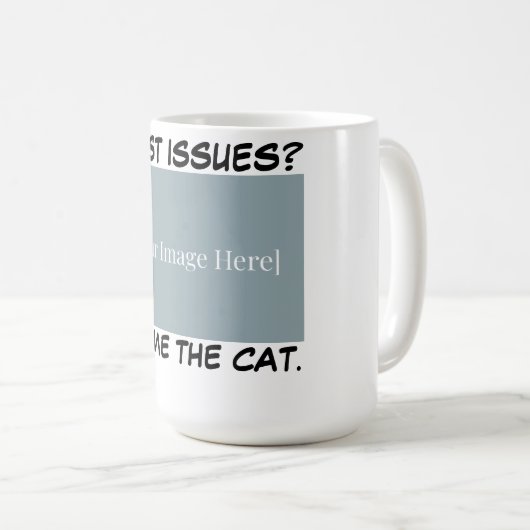 Personalized Funny Cat Mug - Blame The Cat. Koffiemok (Voorkant rechts)