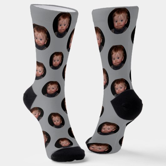 Personalized Funny Face Photo Sokken (Gebogen)