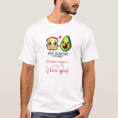 Personalized Funny Food Valentine T-Shirt Gift  (Devant)