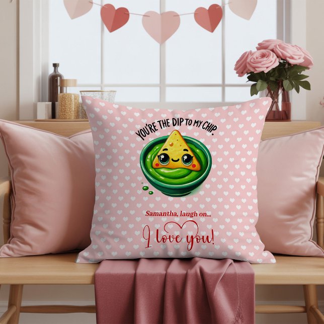 Personalized Funny Fruit Quote Valentine Pillow Kussen (Personalized Funny Fruit Quote Valentine Pillow

)